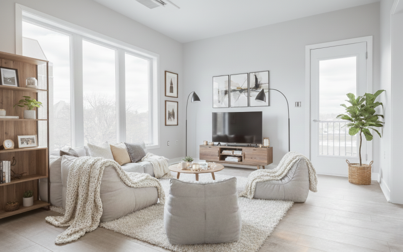 The Essex interior living room